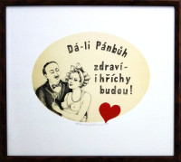 Iva Hüttnerová - Dá-li pánbůh zdraví - i hříchy budou! - grafika 